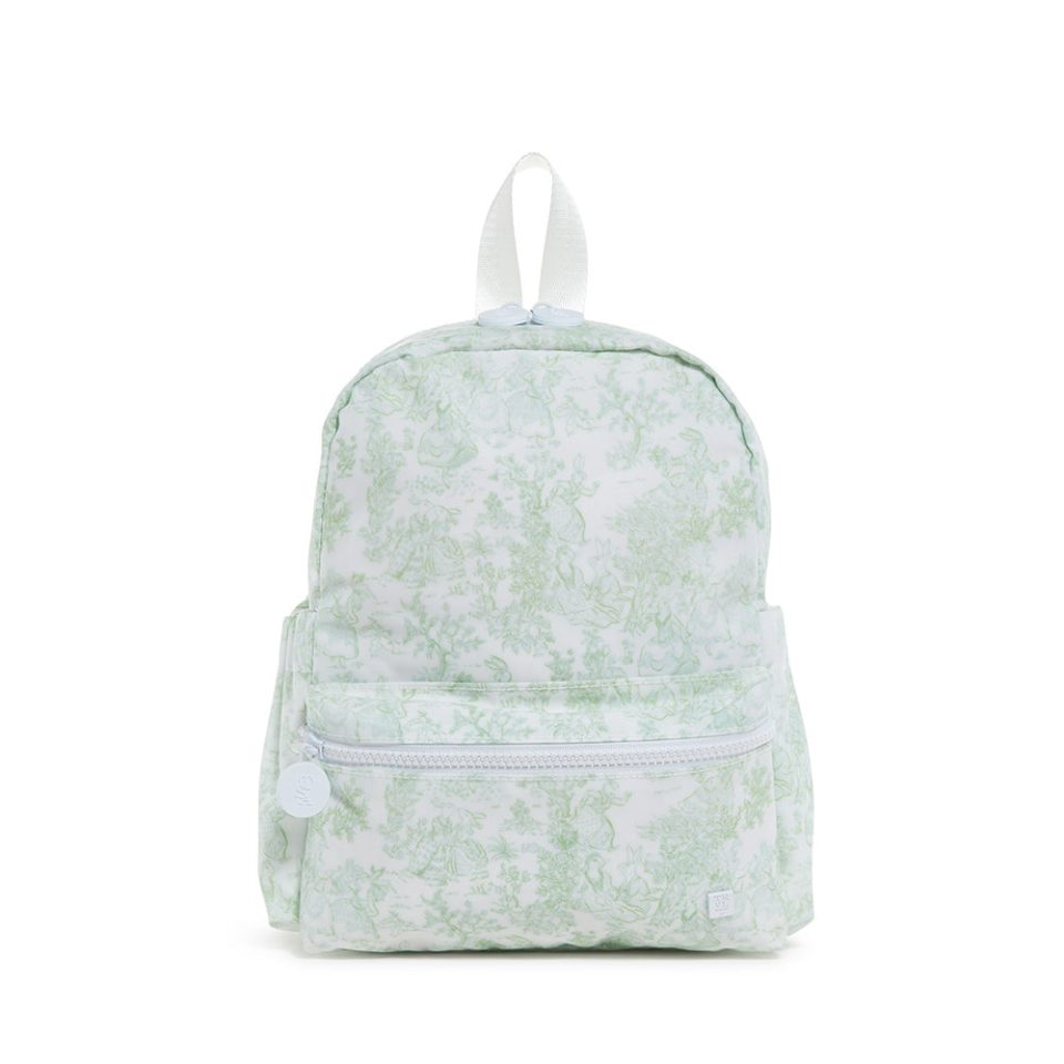 MINI BACKER - BUNNY TOILE GREEN Backpack